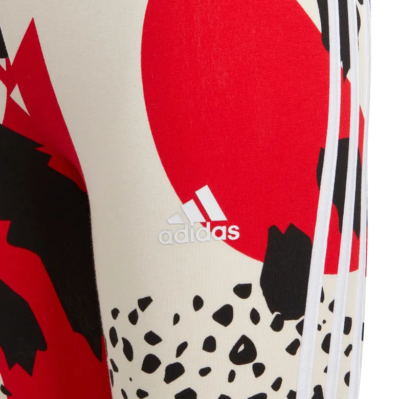 ADIDAS COTTON 3STRIPES ALL OVER PRINT TIGHT