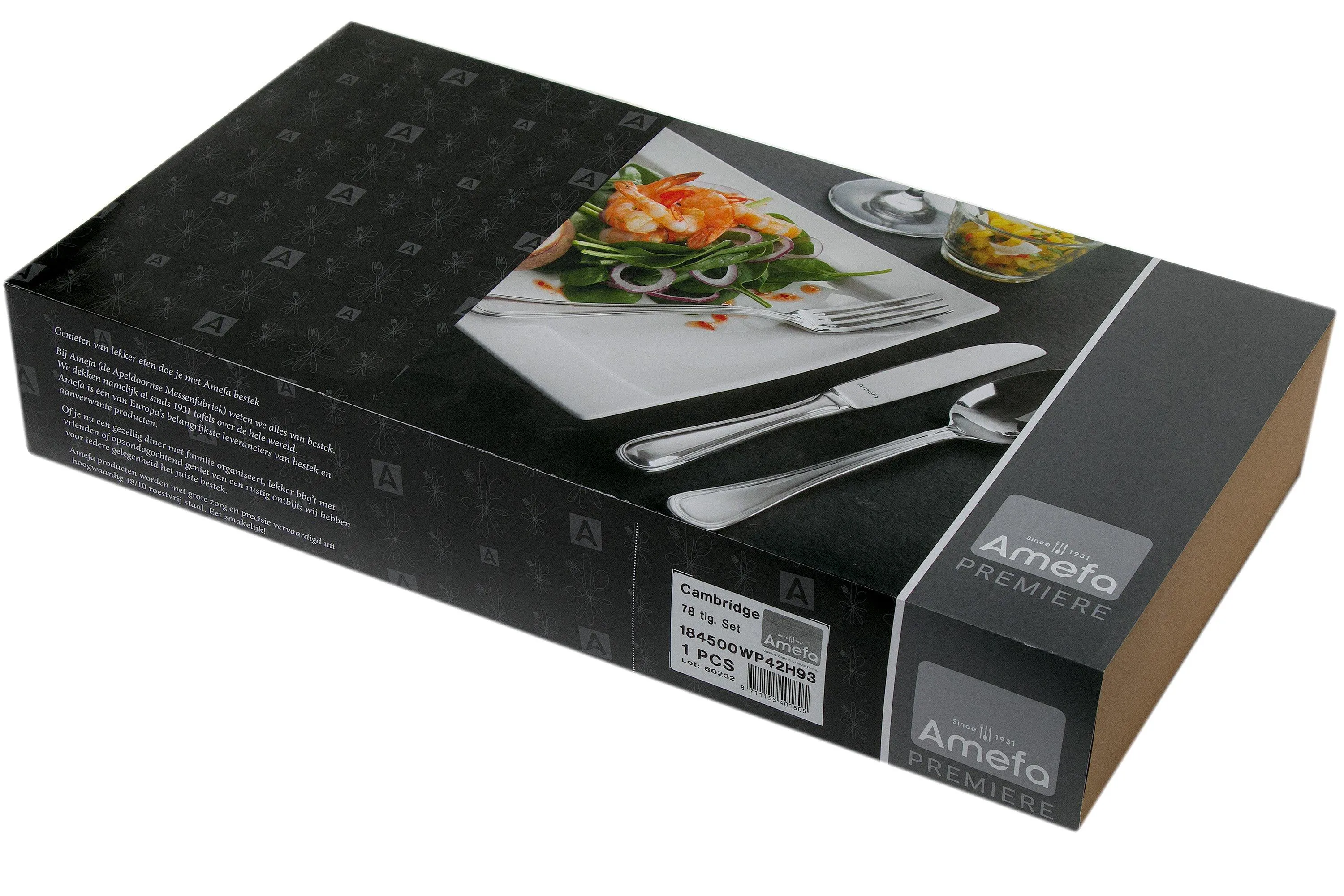 AMEFA CAMBRIDGE 1845 78PIEZAS JUEGO DE CUBIERTOS