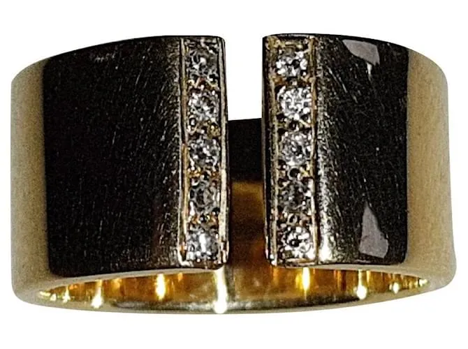 Autre Marque Anillo de banda Dorado 