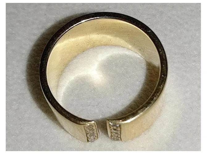 Autre Marque Anillo de banda Dorado 