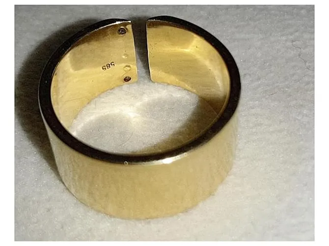 Autre Marque Anillo de banda Dorado 
