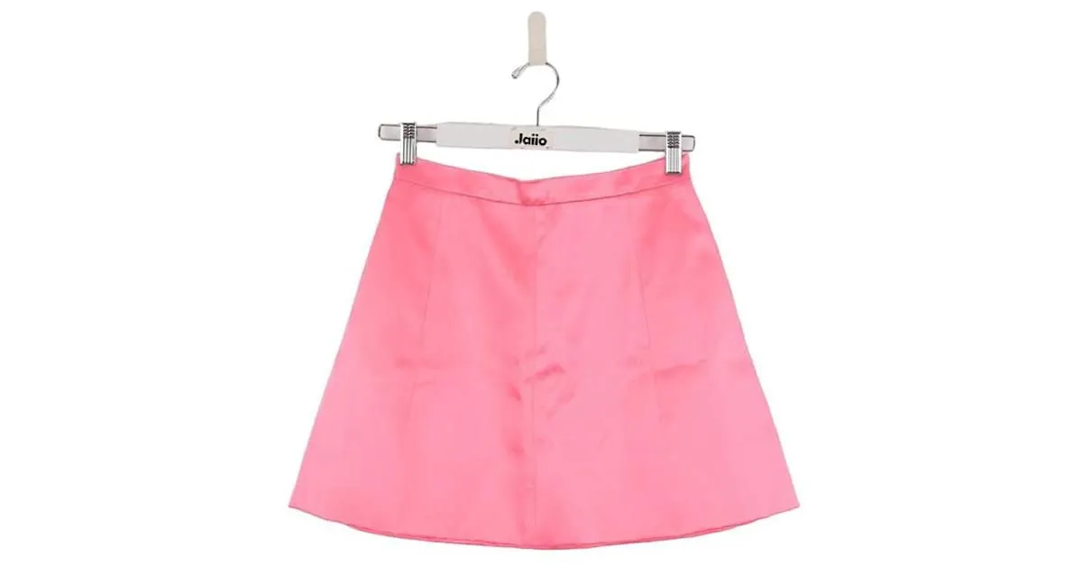Autre Marque Mini falda de algodón Rosa 