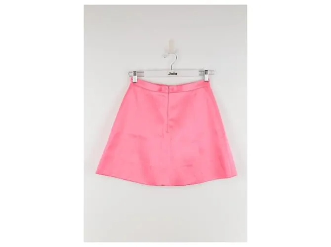 Autre Marque Mini falda de algodón Rosa 