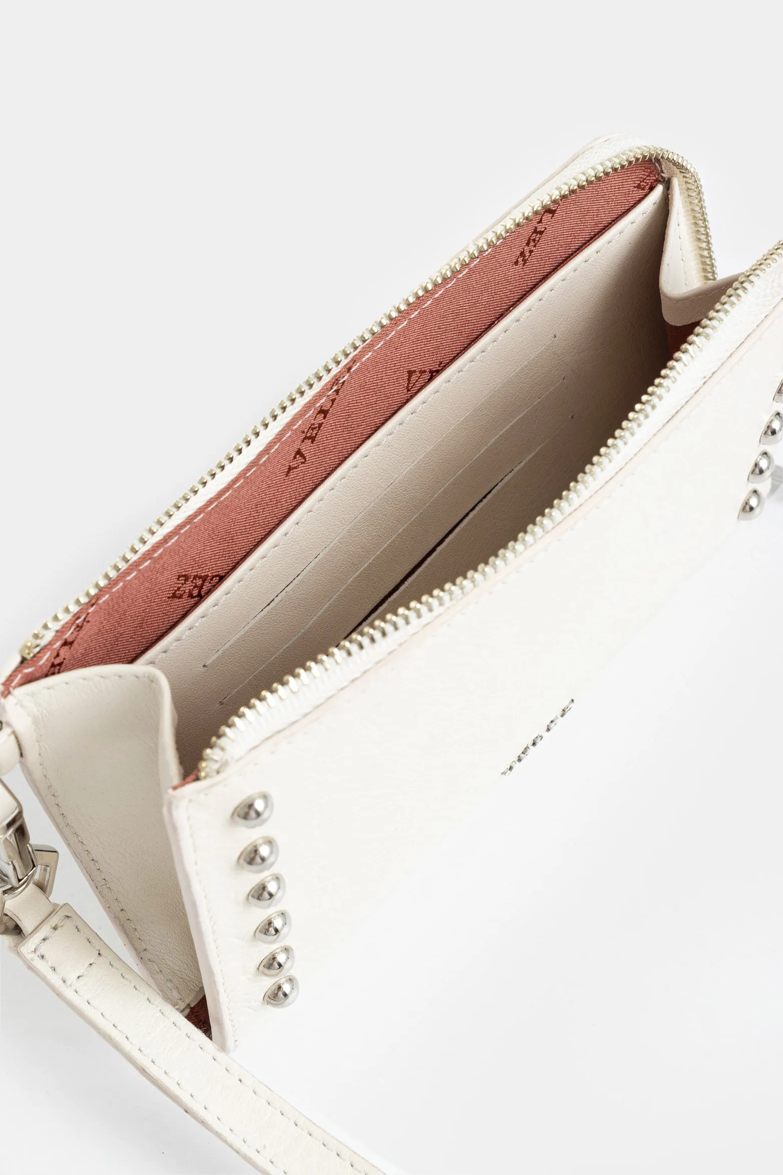 Billetera Holy de cuero para mujer taches