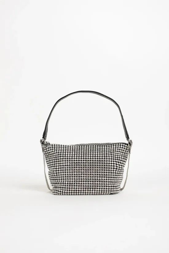 BOLSO DE FIESTA XAIL  PLATA