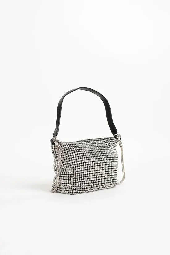 BOLSO DE FIESTA XAIL  PLATA