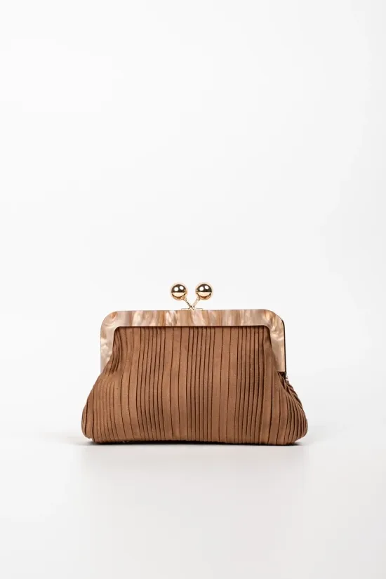 BOLSO DE MANO SORTES  MARRóN