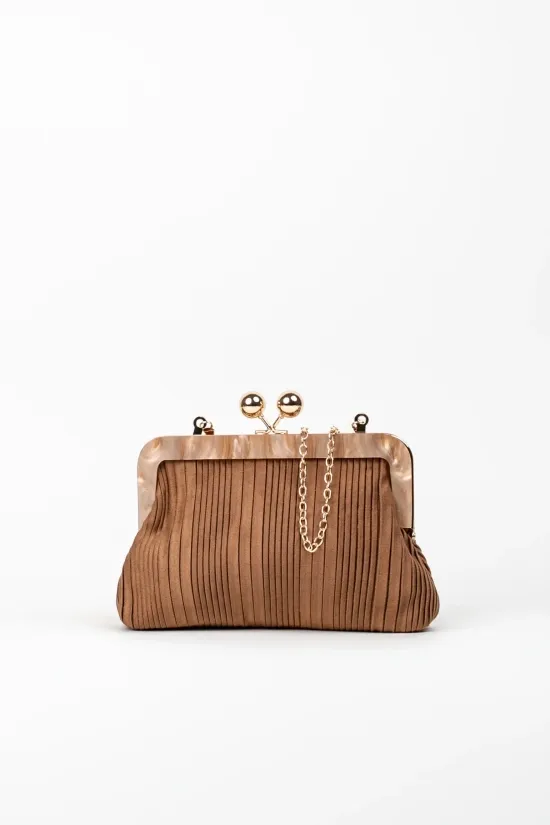 BOLSO DE MANO SORTES  MARRóN