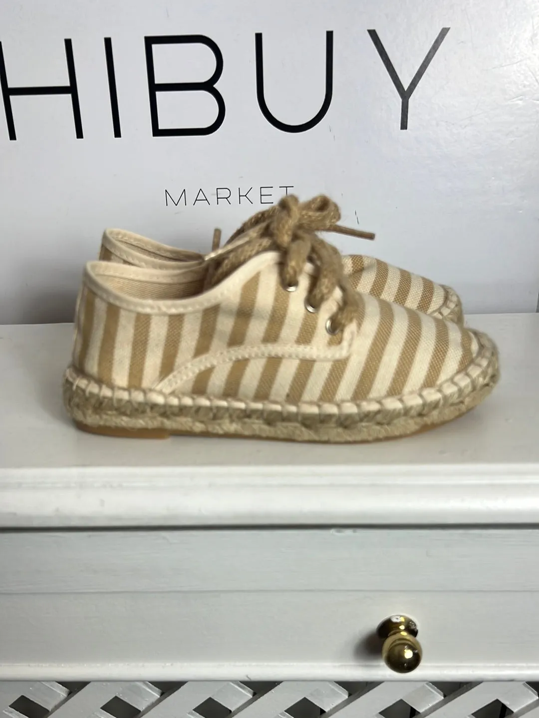 BONNET&POMPON. Zapatillas esparto rayas. T 29