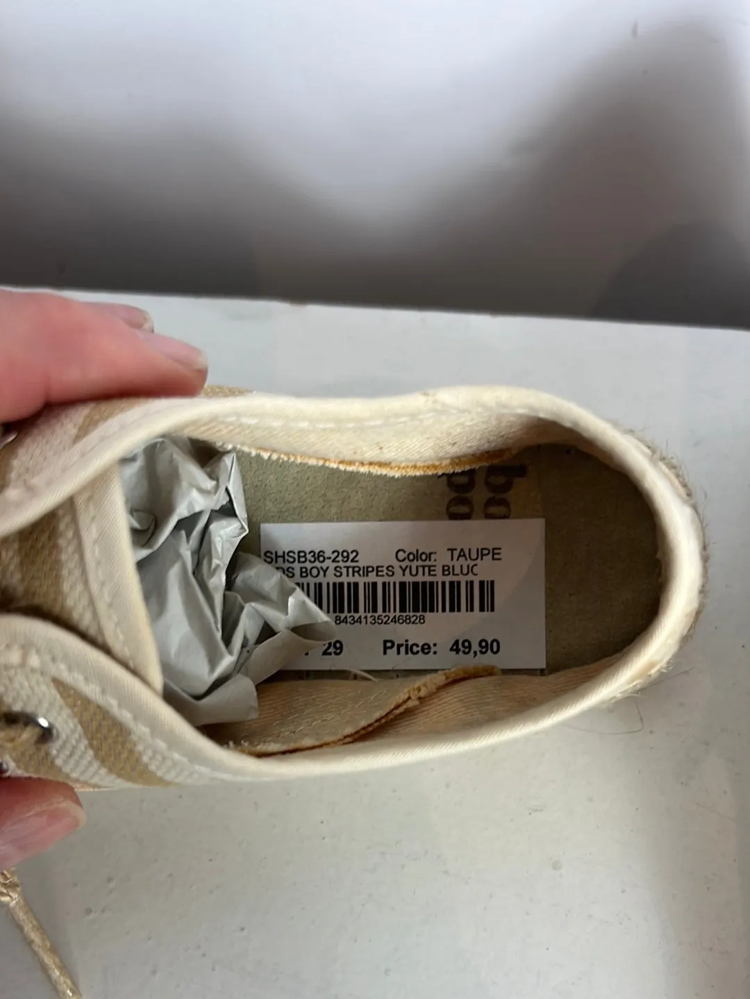 BONNET&POMPON. Zapatillas esparto rayas. T 29