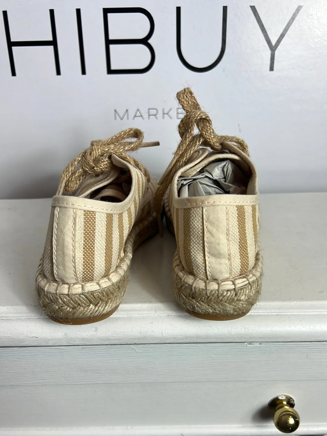 BONNET&POMPON. Zapatillas esparto rayas. T 29