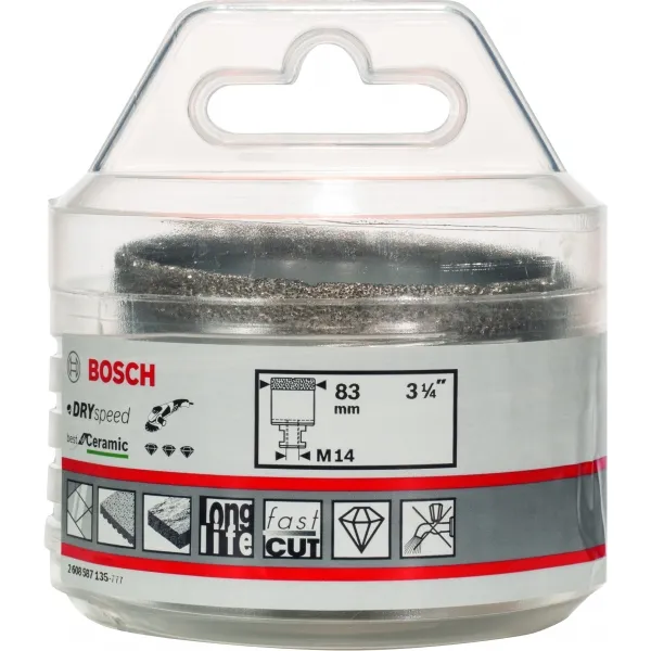 BOSCH  DRY SPEED BEST FOR CERAMIC  BROCA CORONA DE DIAMANTE, 83X35MM