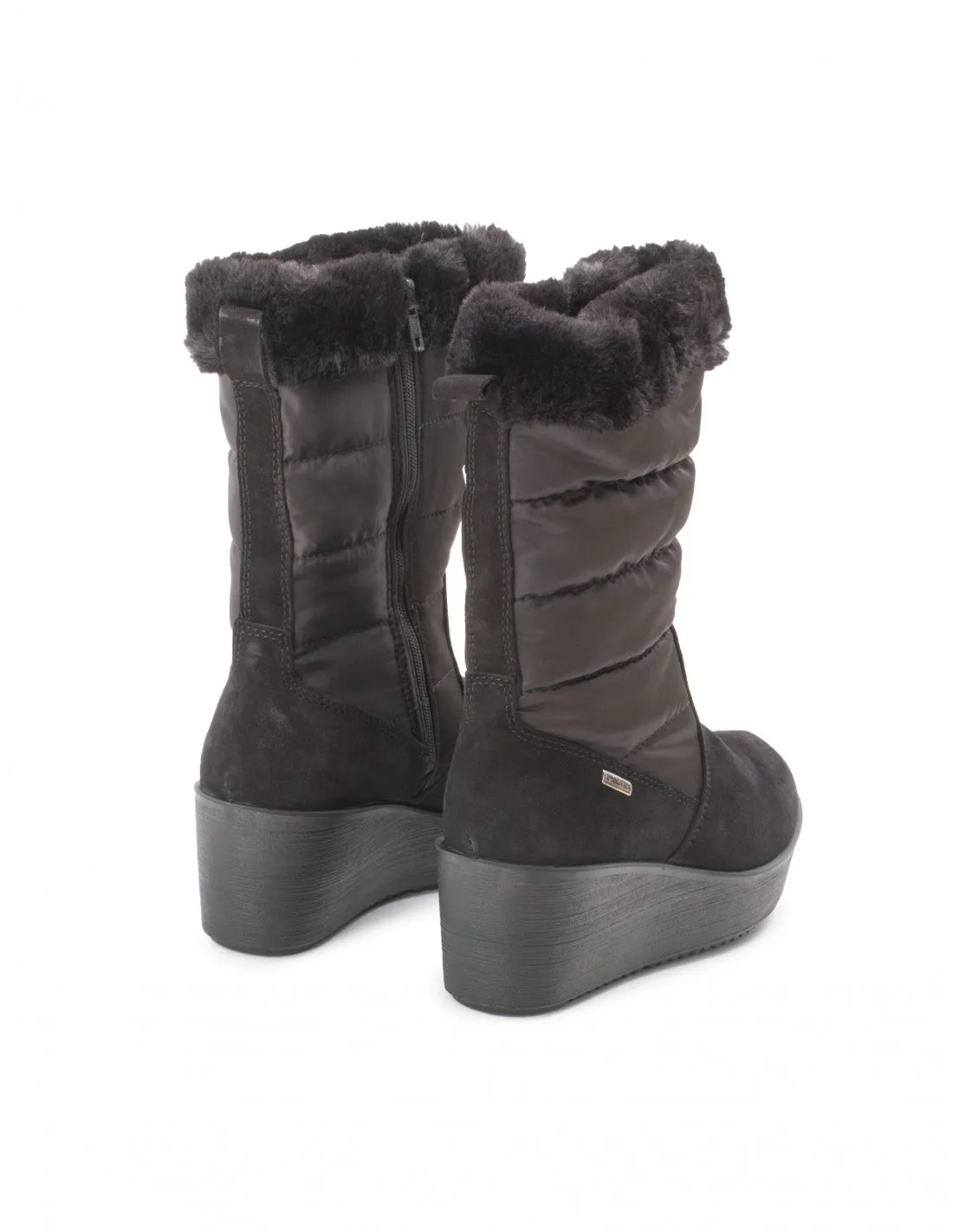 Botas Impermeables Cuña Negras