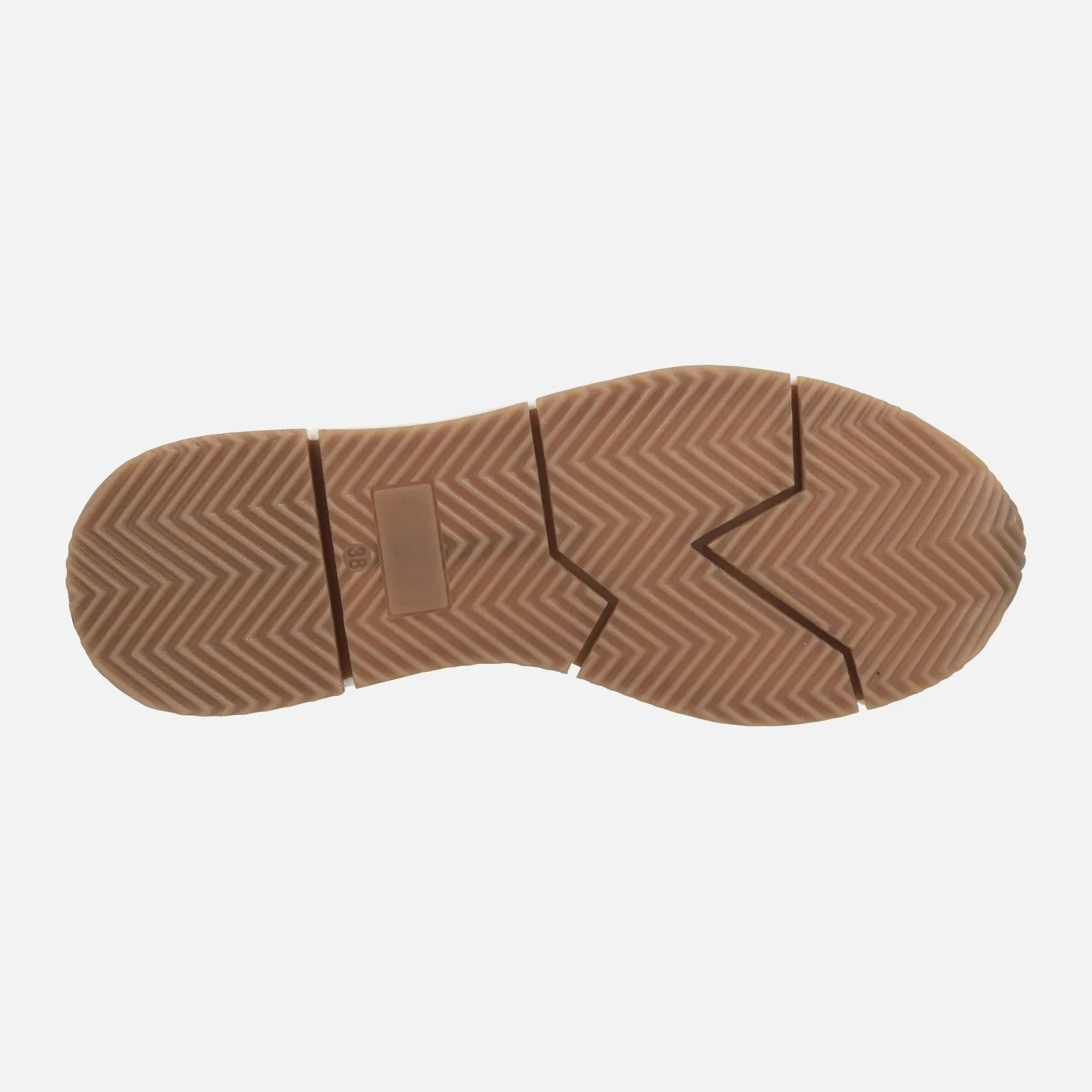 Botines bajos en serraje taupe con flecos