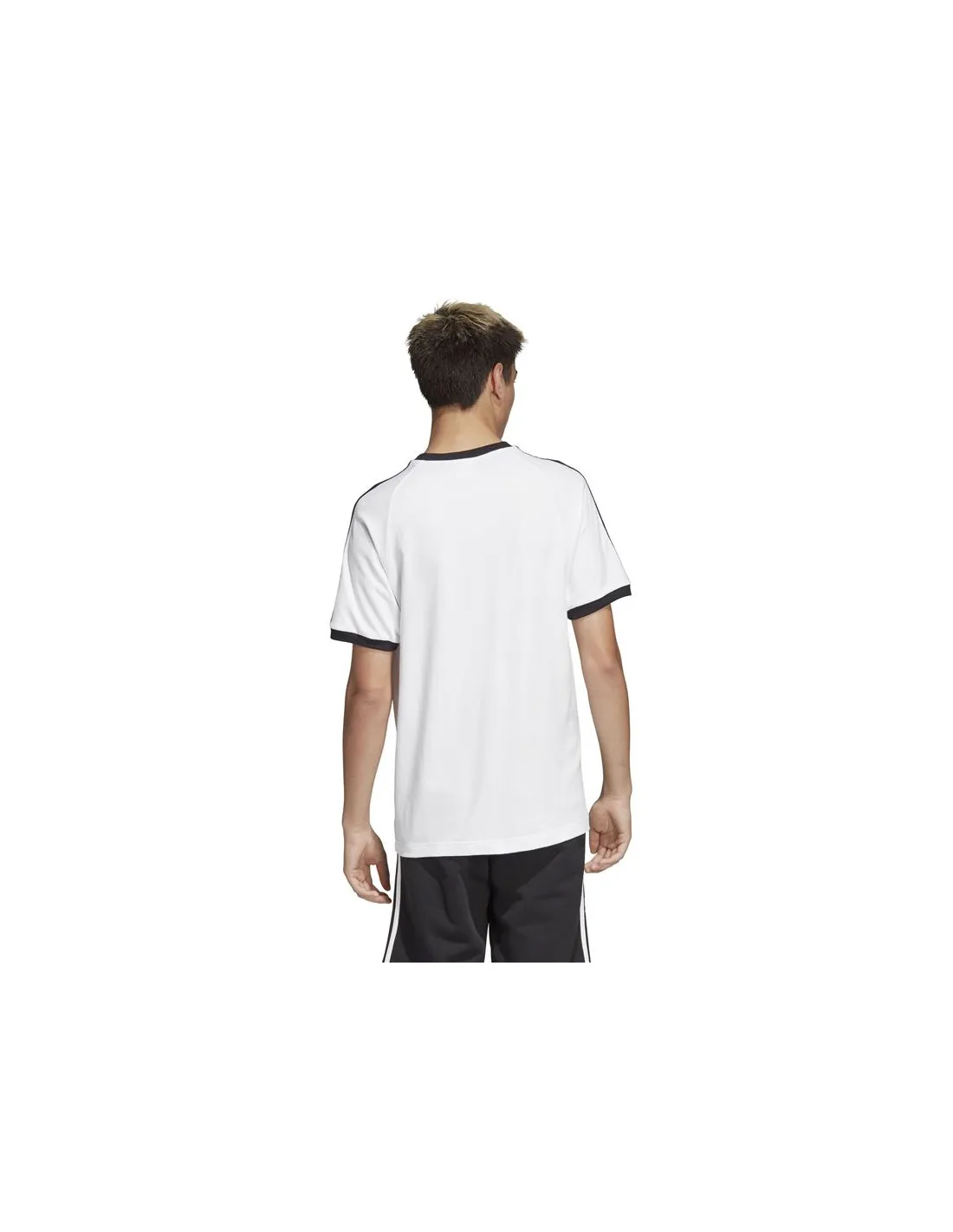 Camiseta adidas 3 Stripes blanco Hombre