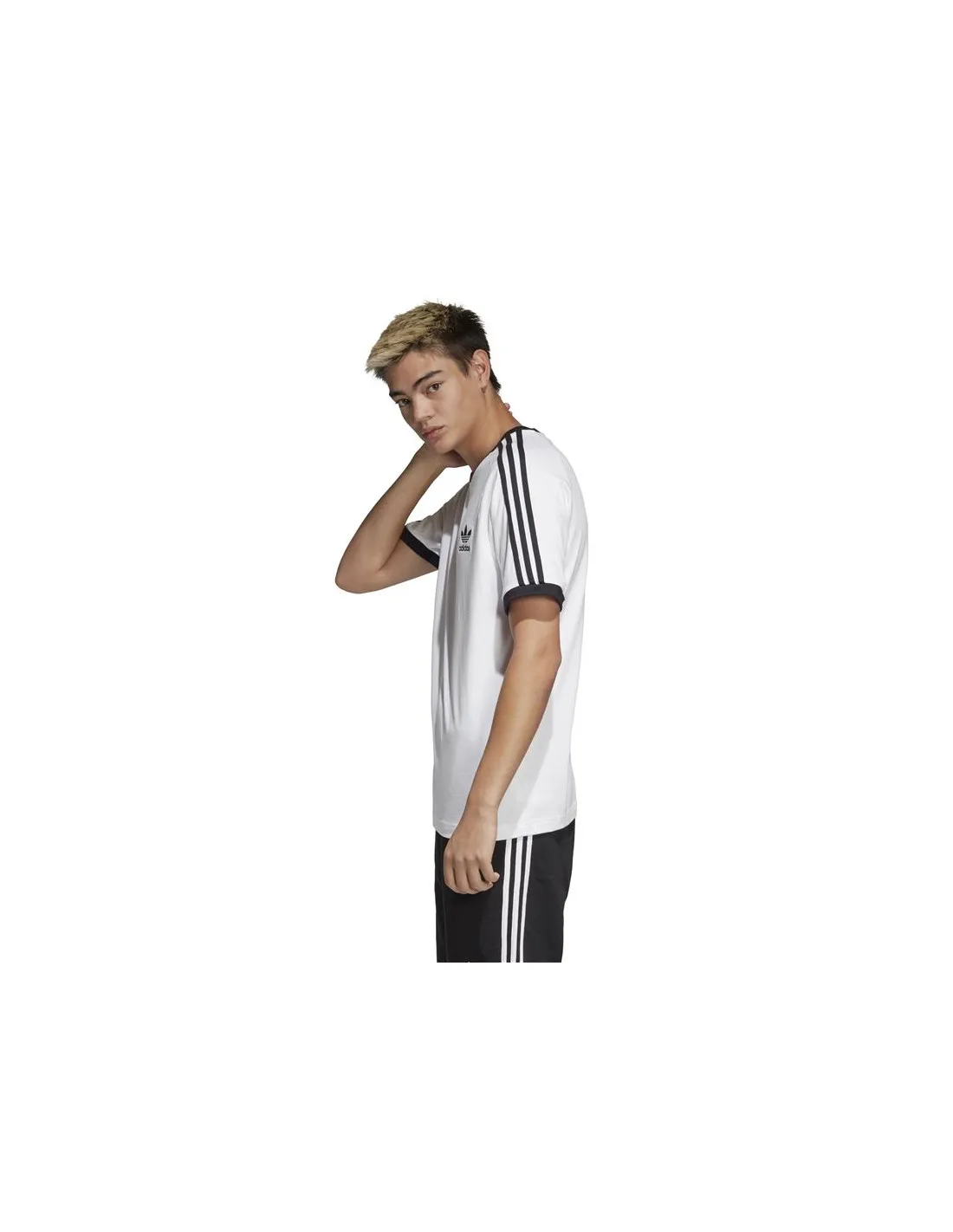 Camiseta adidas 3 Stripes blanco Hombre