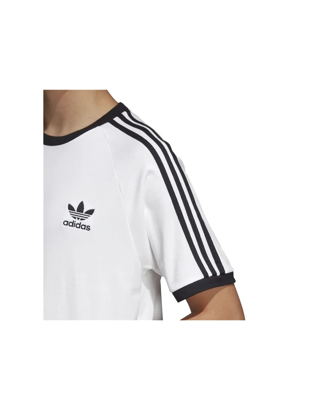 Camiseta adidas 3 Stripes blanco Hombre
