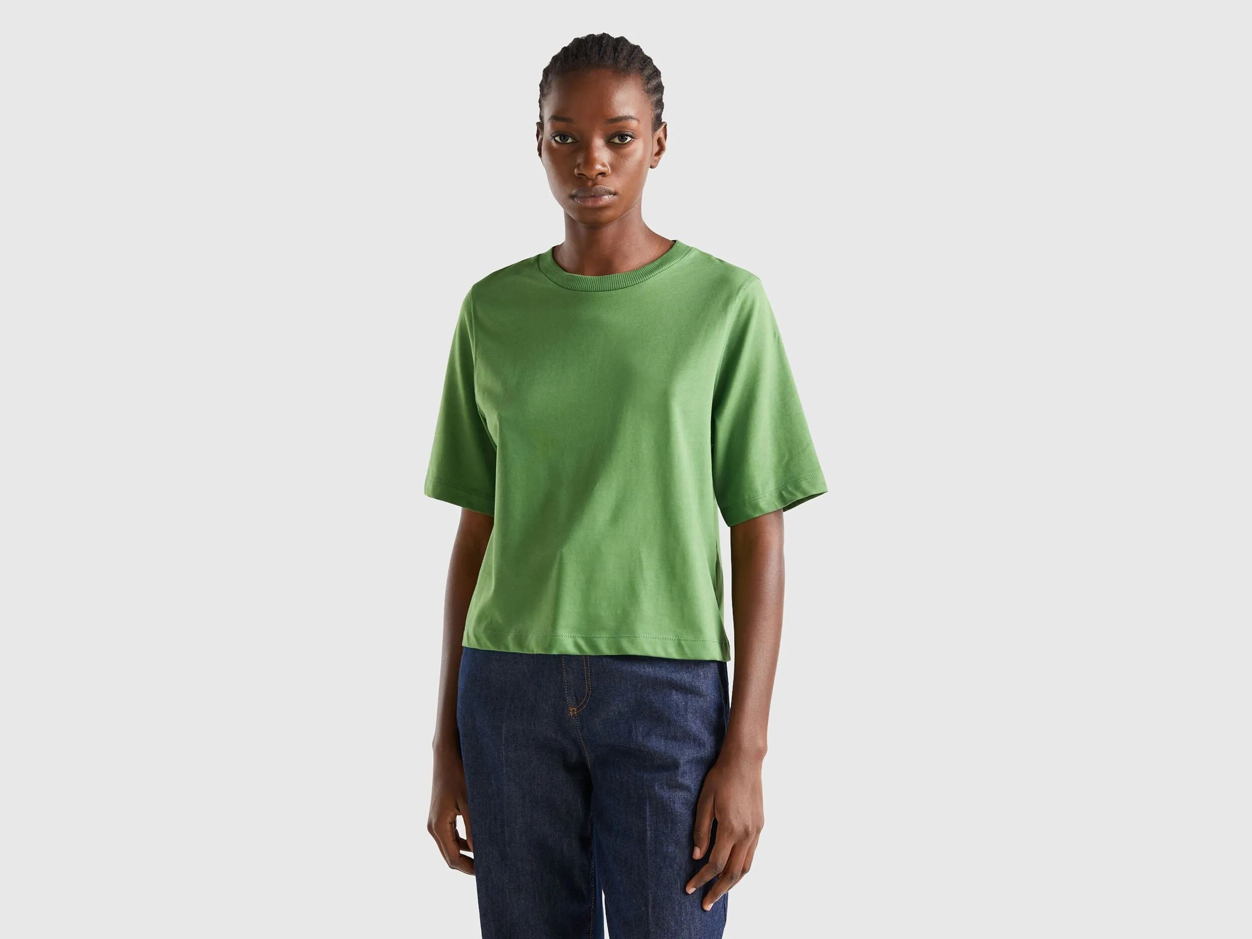 Camiseta boxy fit de 100 % algodón