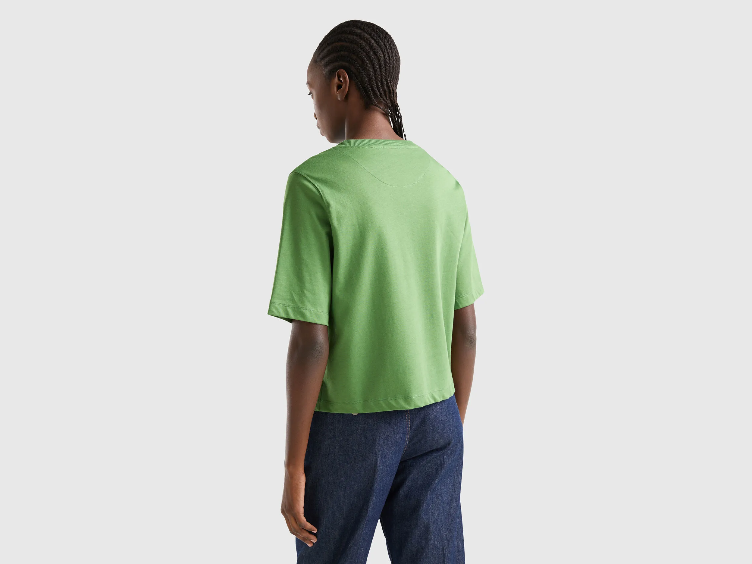 Camiseta boxy fit de 100 % algodón