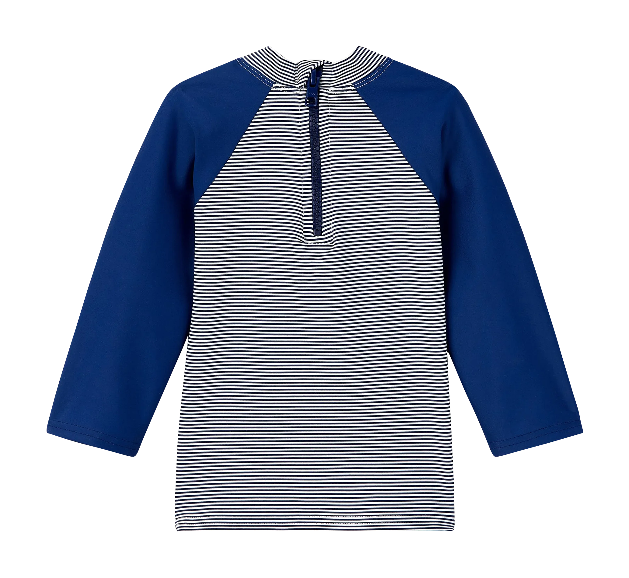 Camiseta de baño a rayas en azul