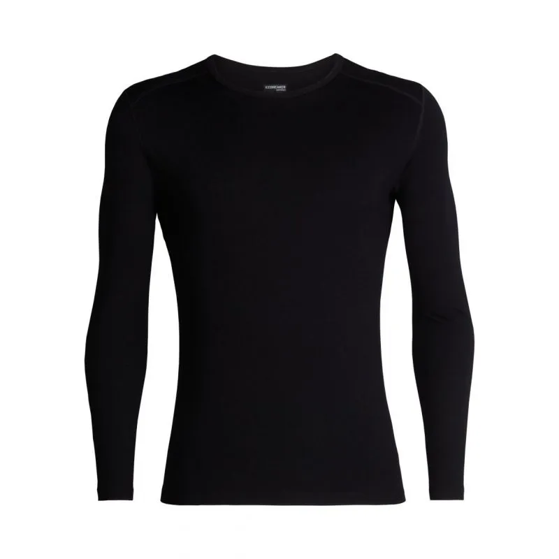 Camiseta de manga larga Icebreaker Mens 260 Tech Ls Crewe (negro) hombre