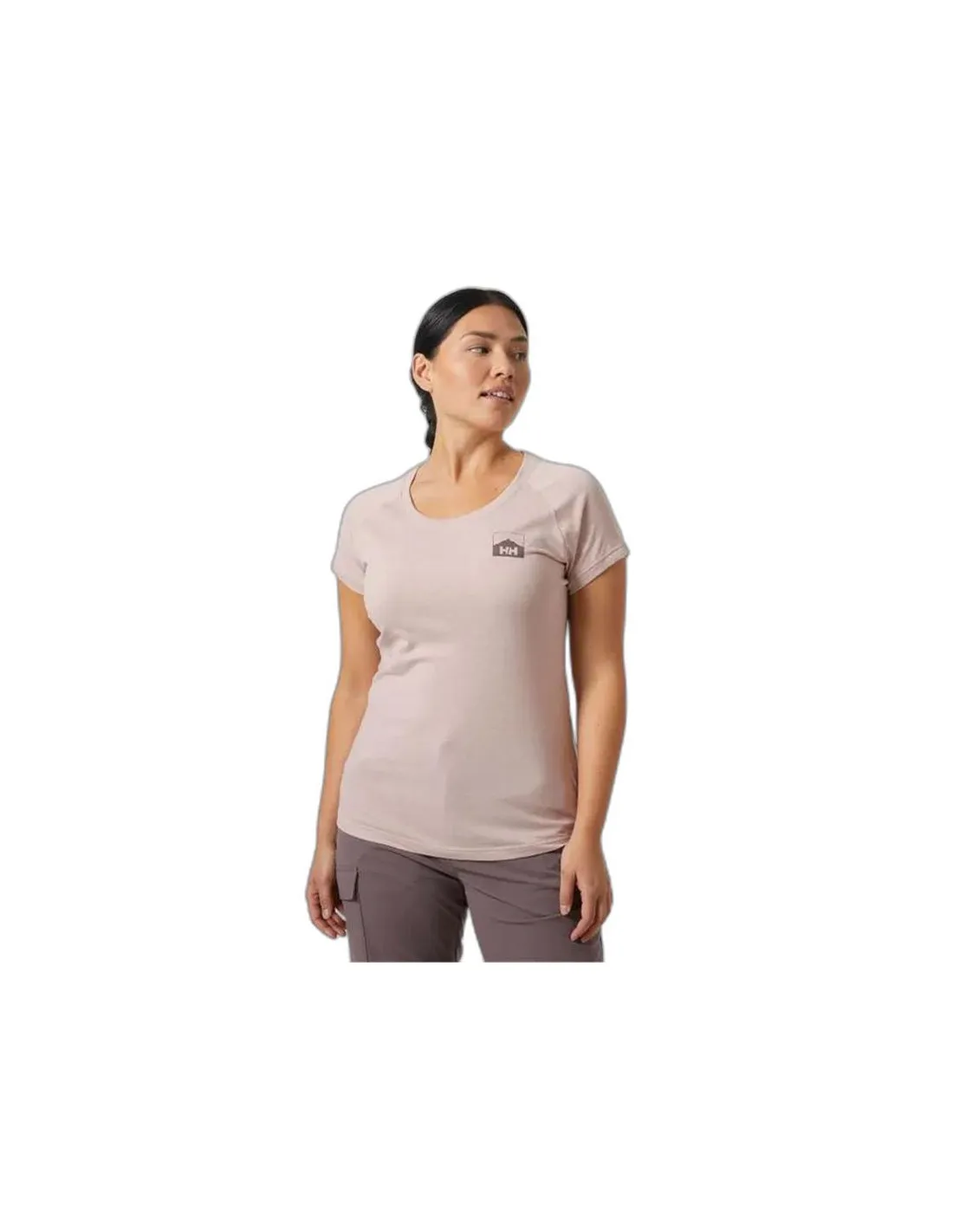 Camiseta Helly Hansen Nord Graphic Drop Mujer Rosa