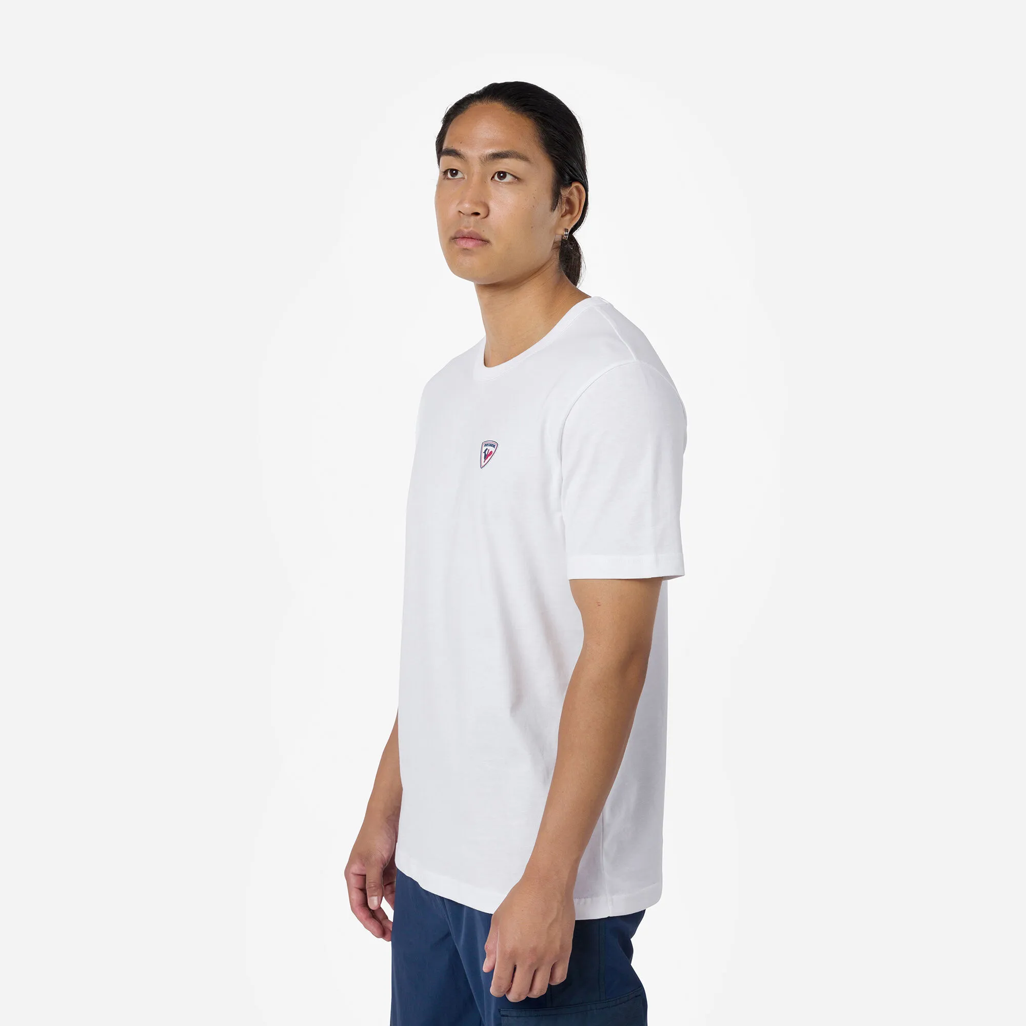 Camiseta lisa logo para hombre