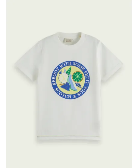 Camiseta Niño SCOTCH AND SODA Blanca Estampado Frutas