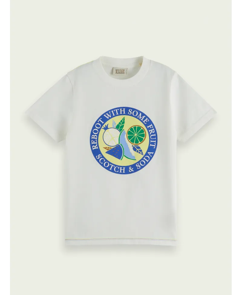 Camiseta Niño SCOTCH AND SODA Blanca Estampado Frutas