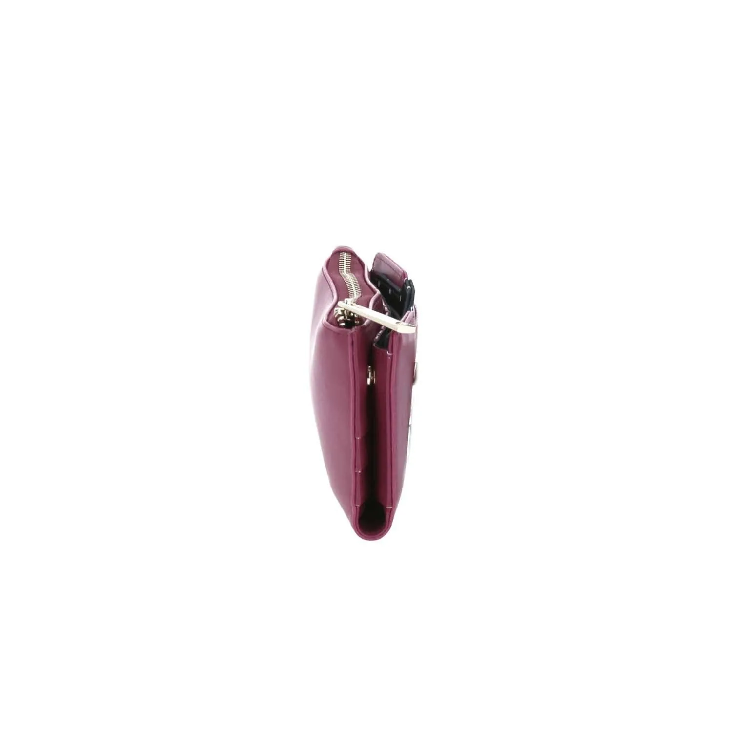 Cartera De Mujer Color Tinto Gorett Con Tarjetero Removible