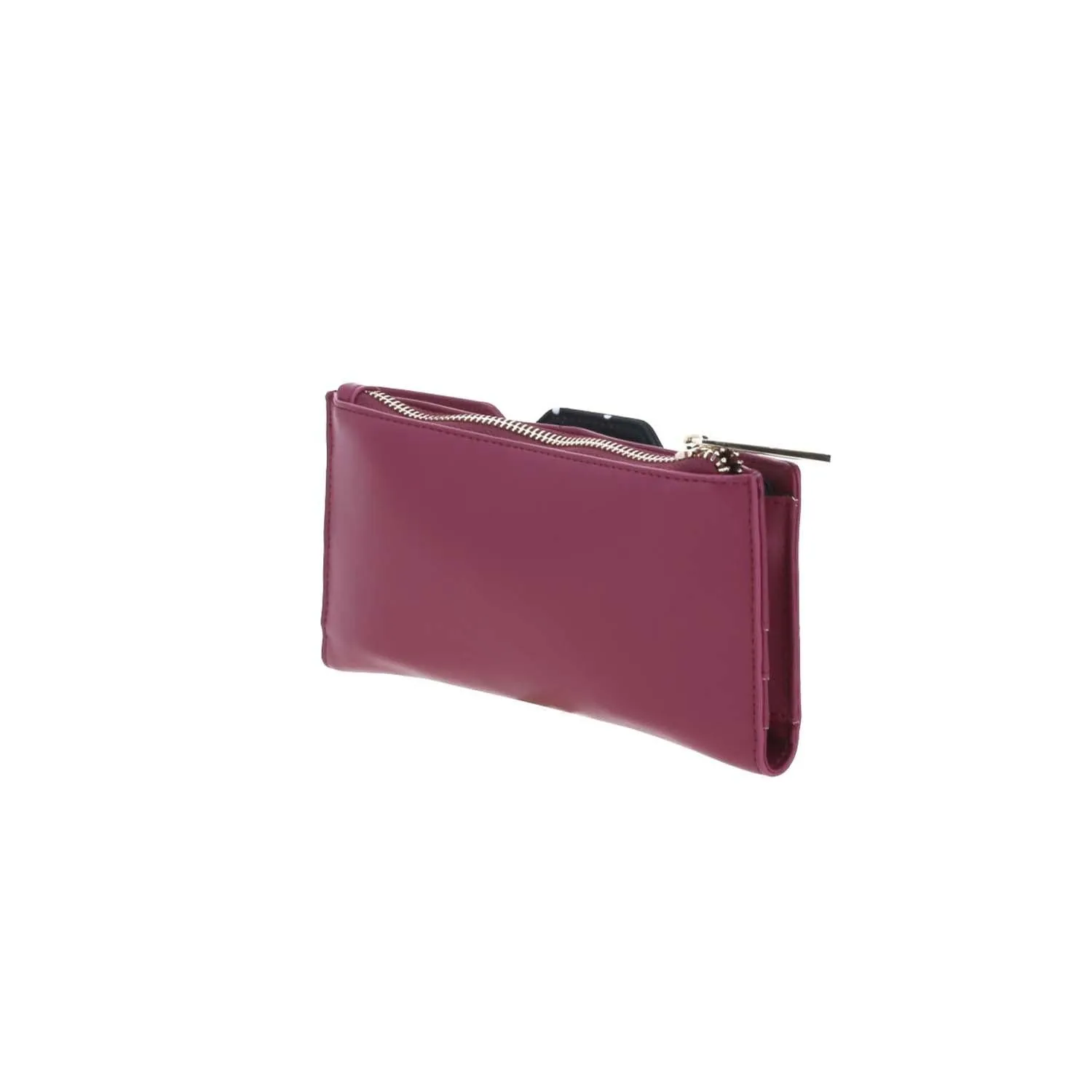 Cartera De Mujer Color Tinto Gorett Con Tarjetero Removible