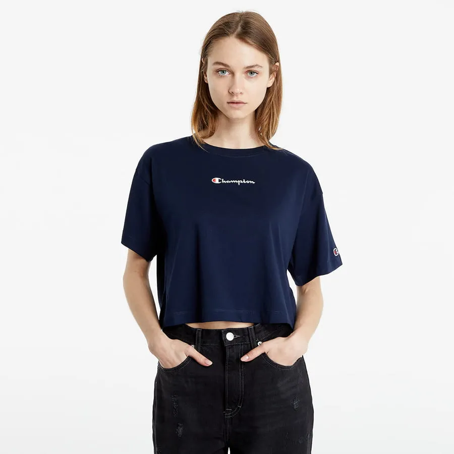 Champion Rochester Logo Crop Top