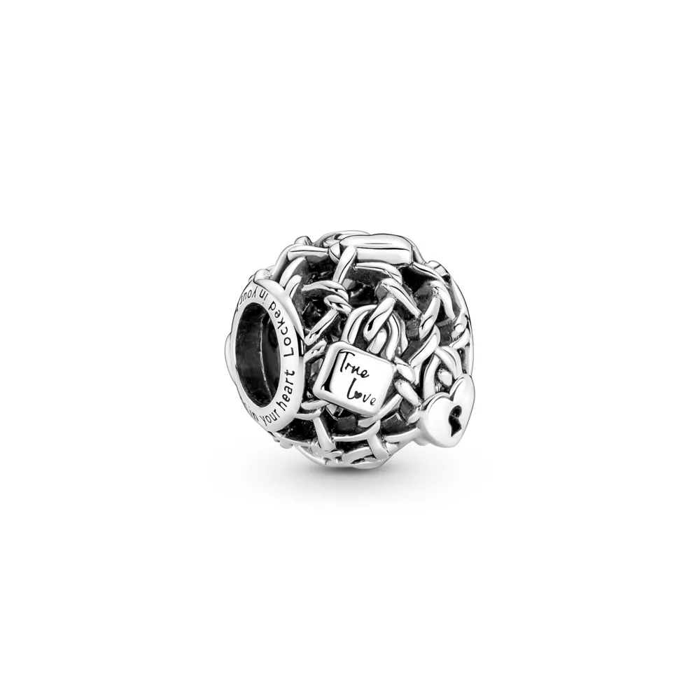 Charm Candado Eslabones Cadena Filigrana 790071C00