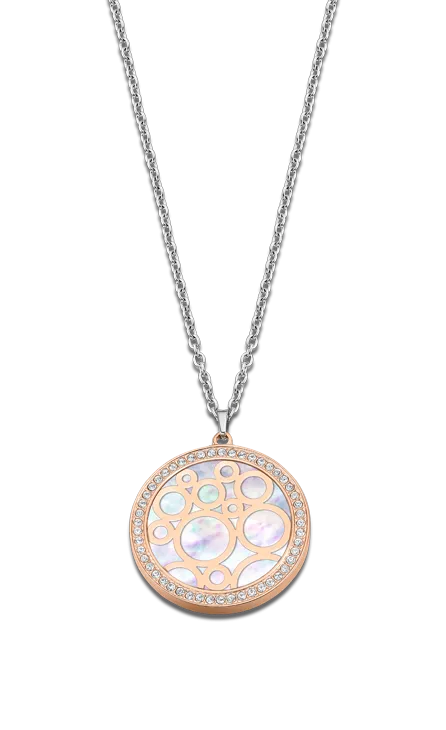 COLLAR LOTUS STYLE LS21791/3 ACERO, MUJER