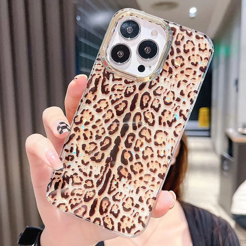 COLORFUL RAINBOW SHELL LEOPARD FISH SCALES ANTIDROP IPHONE 13 PRO MAX CASE SILICONE COVER FOR IPHONE 7/8/11/XS/12/13