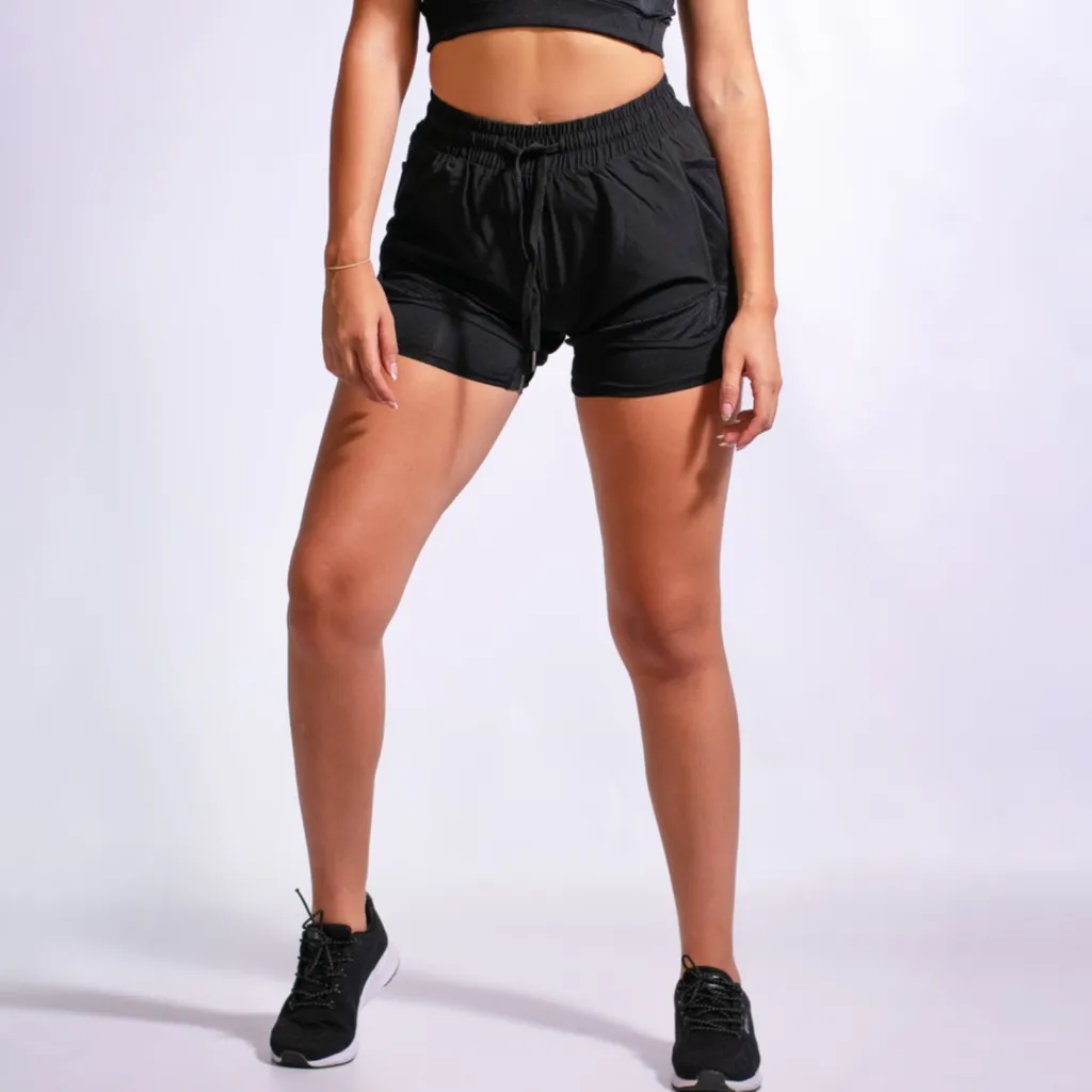 Conjunto! Remera Lycra Mujer Fu + Short con calza mujer ng