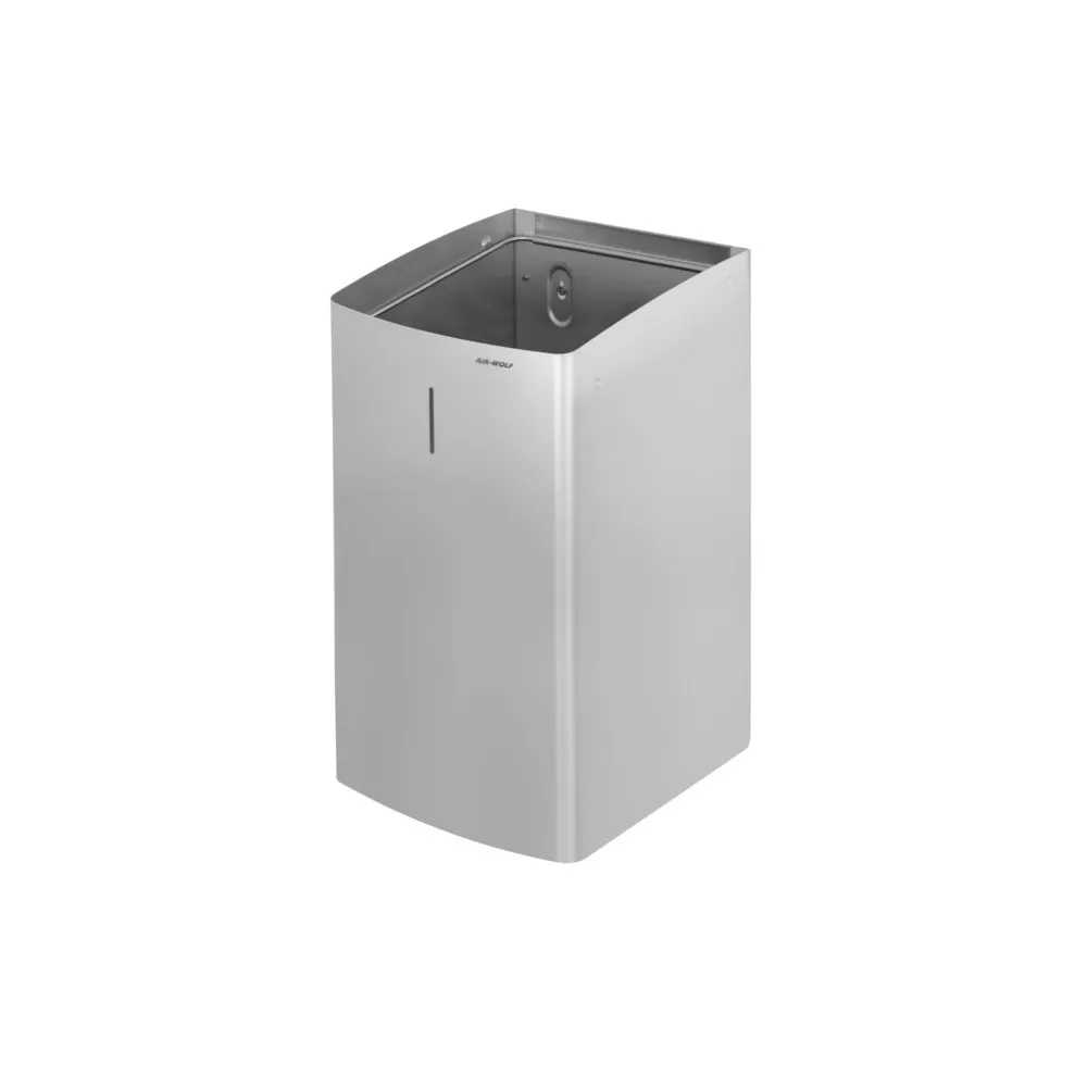 CUBO DE RESIDUOS AIRWOLF, 27 LITROS DE VOLUMEN, DE ACERO INOXIDABLE CEPILLADO