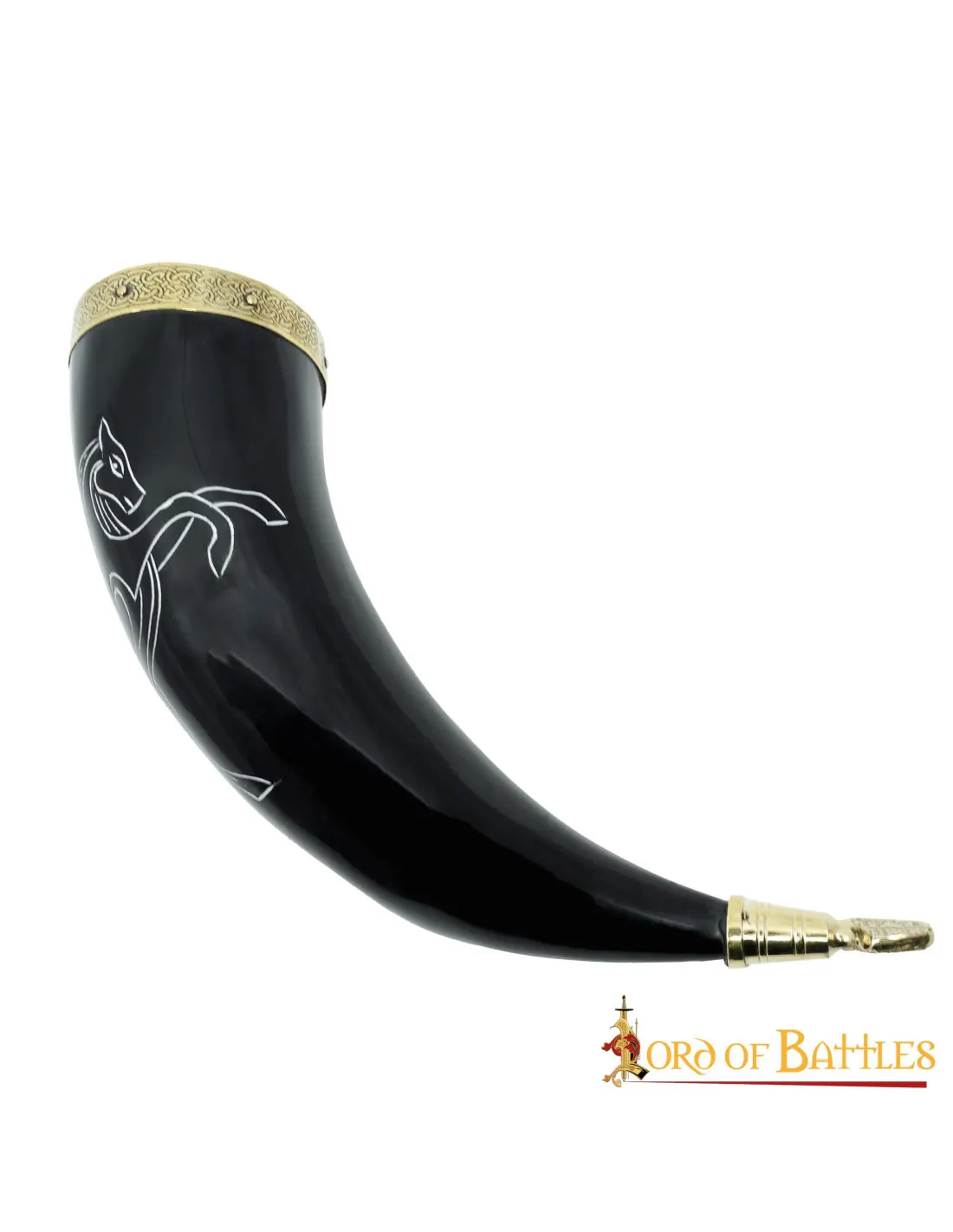 Cuerno Vikingo Stallion en cuerno de buey