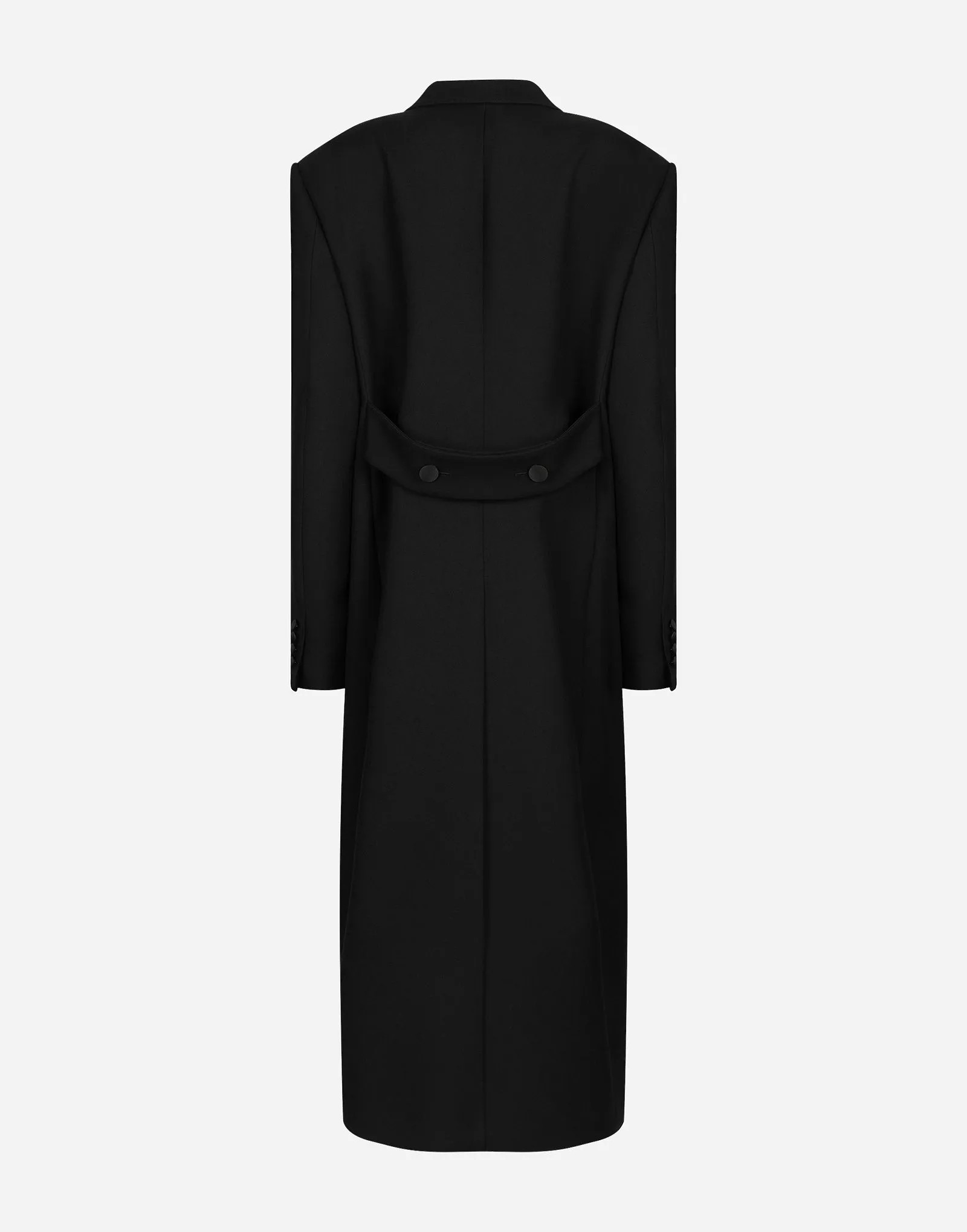 DOLCE & GABBANA LONG DOUBLEBREASTED TUXEDO COAT