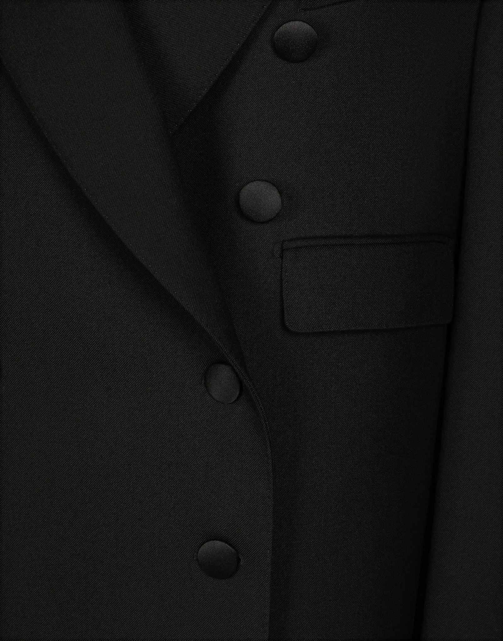 DOLCE & GABBANA LONG DOUBLEBREASTED TUXEDO COAT