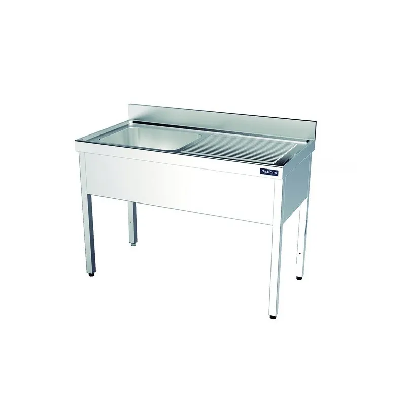 Fregadero con bastidor 1000x500 escurridor der. Distform
