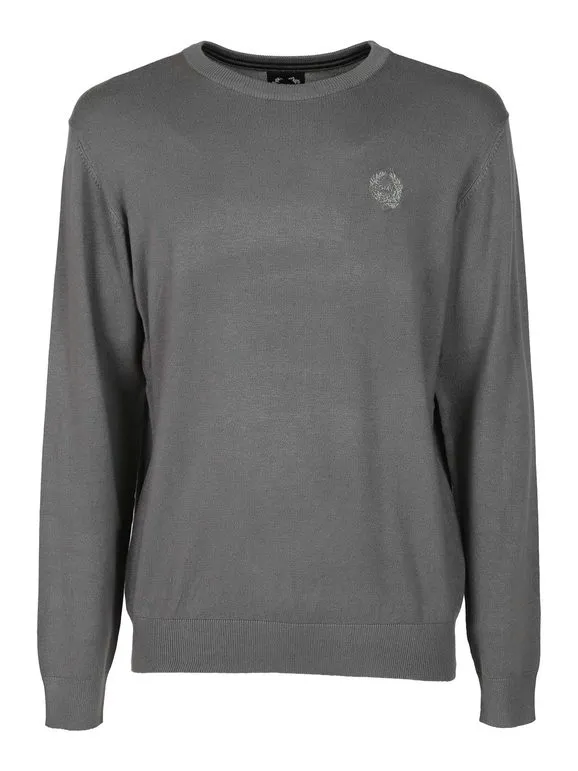 Gian Marco Venturi Jersey de punto con cuello redondo para hombre