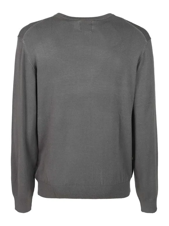 Gian Marco Venturi Jersey de punto con cuello redondo para hombre