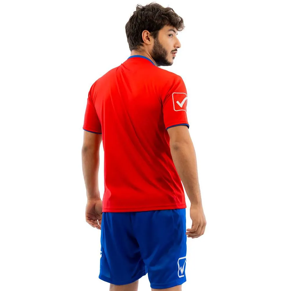 Givova Kit Campo Conjunto Camiseta + Pantalones cortos rojo / azul medio