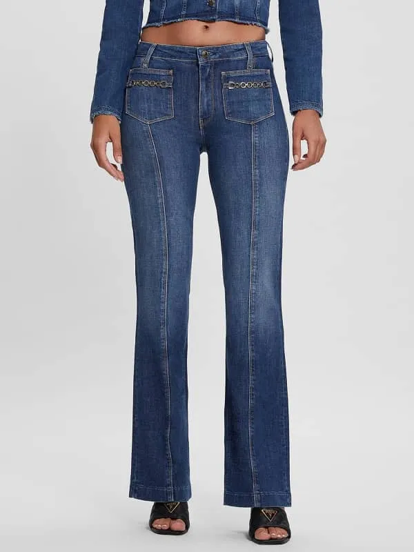 GUESS Mid Rise Bootcut Denim