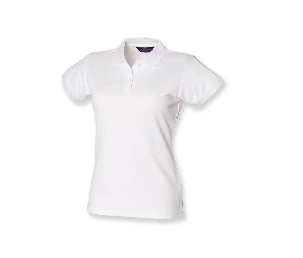 HENBURY HY476  POLO MUJER TRANSPIRABLE  WHITE
