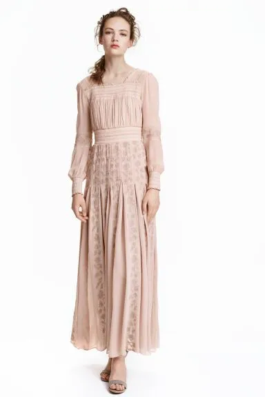 H&M Vestido ''Chiffon maxi''