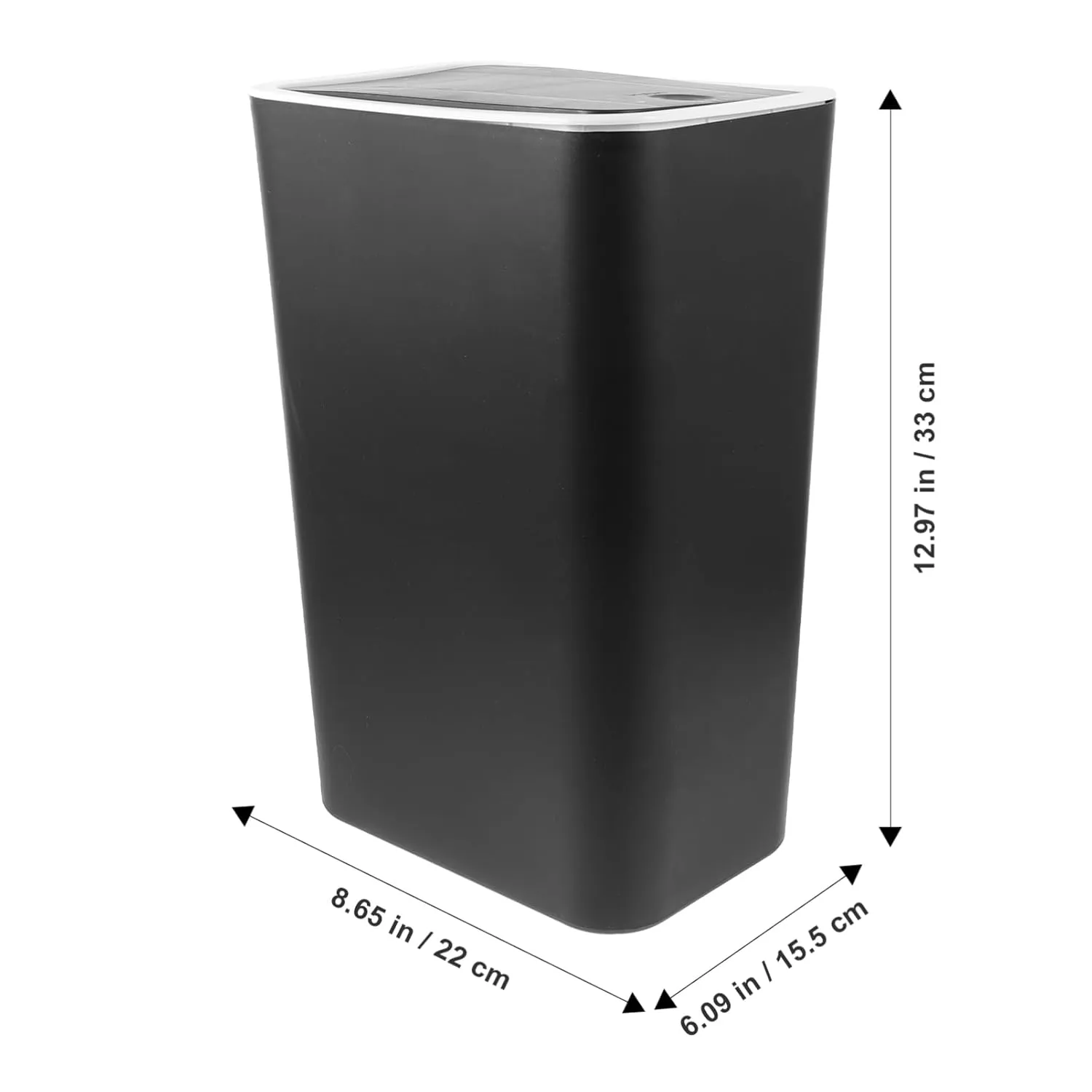 HOOTNEE Lindo Bote de Basura para Baño Bote de Basura con Tapa Bote de Basura para Cocina Plástico Pp Gran Capacidad de Almacena