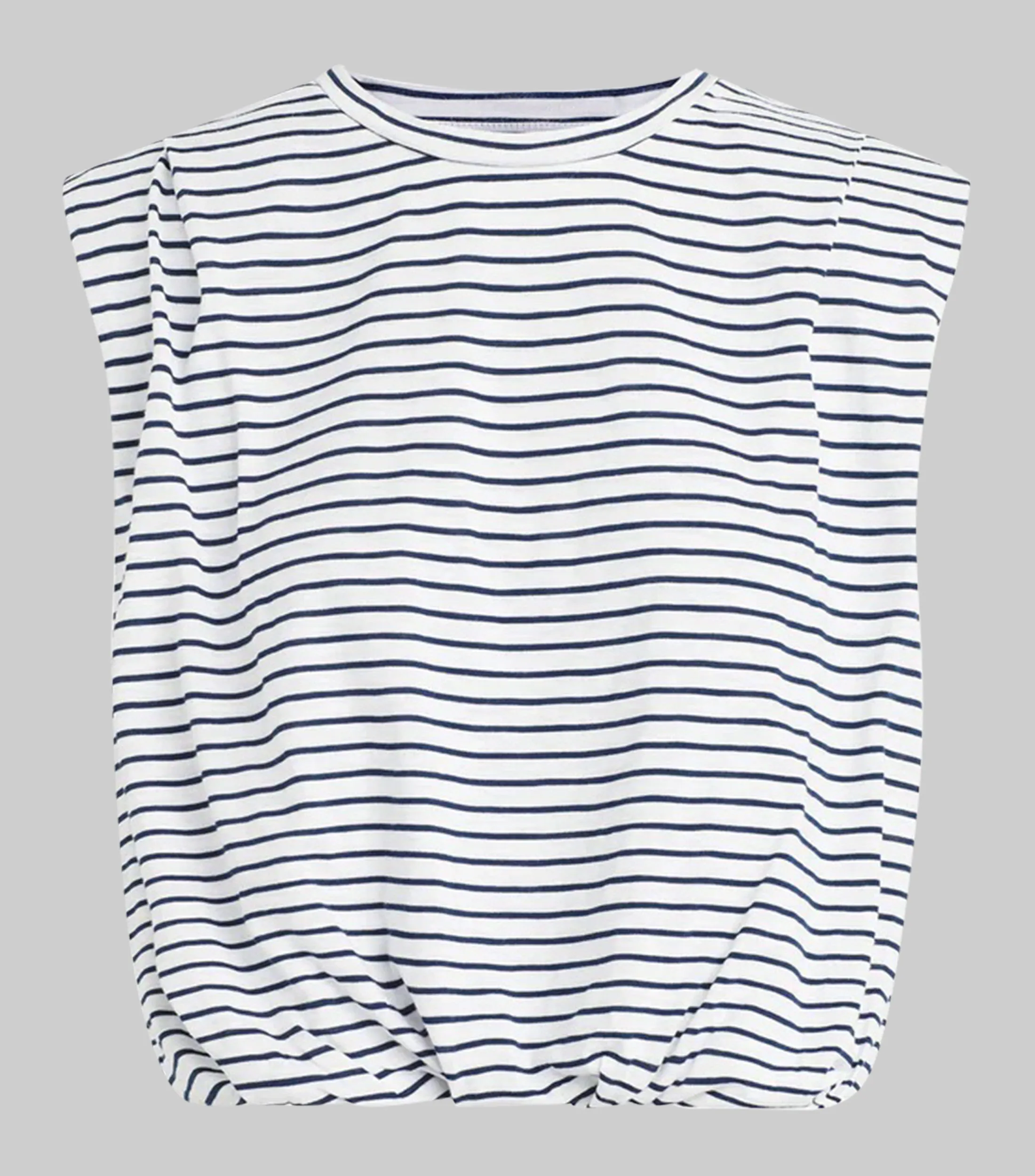 Joe's Playera cuello redondo sin mangas con rayas Mujer