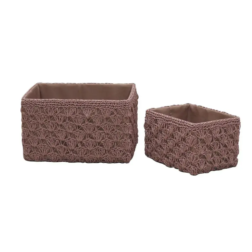 Juego de canastas 2 piezas 30 x 24 x 18 cm